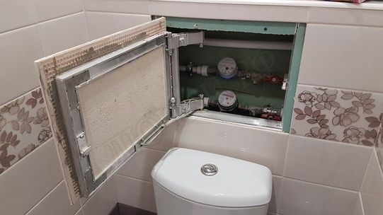 Люк под плитку Нажимной Секрет-Лайт 2 створки 1100*450 Люк под плитку Нажимной Секрет-Лайт 2 створки 1100*450