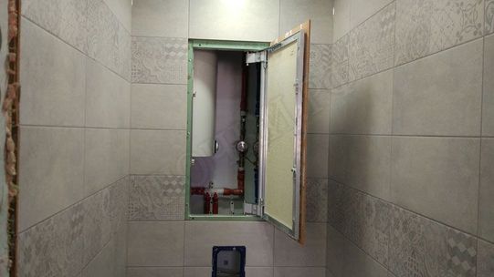 Люк под плитку Нажимной Секрет-Лайт 2 створки 1100*450 Люк под плитку Нажимной Секрет-Лайт 2 створки 1100*450