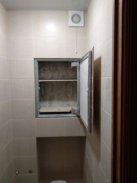 Люк под плитку Нажимной Секрет-Лайт 2 створки 1100*450 Люк под плитку Нажимной Секрет-Лайт 2 створки 1100*450