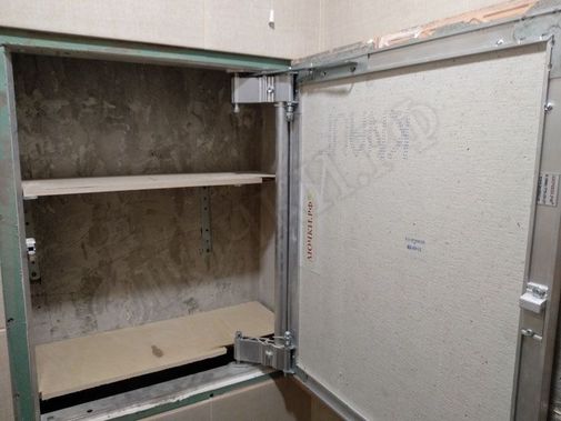 Люк под плитку Нажимной Секрет-Лайт 2 створки 1100*450 Люк под плитку Нажимной Секрет-Лайт 2 створки 1100*450