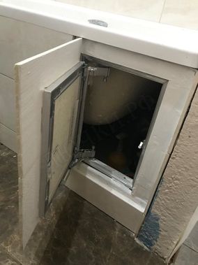 Люк под плитку Нажимной Секрет-Лайт 2 створки 1100*450 Люк под плитку Нажимной Секрет-Лайт 2 створки 1100*450