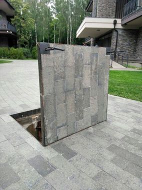 Напольный люк Брус Ли Стальной, Съемная дверца 800*600 Напольный люк Брус Ли Стальной, Съемная дверца 800*600