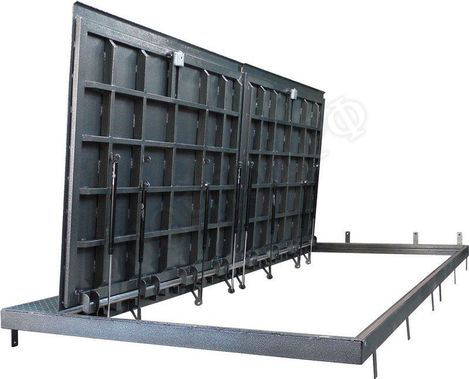 Напольный люк Дворник Короб, стальной рифленый лист 600*2400 Напольный люк Дворник Короб, стальной рифленый лист 600*2400