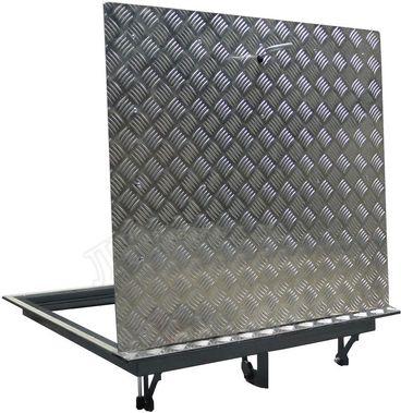 Напольный люк Дворник Уголок, алюминиевый рифленый лист 1000*2900 Напольный люк Дворник Уголок, алюминиевый рифленый лист 1000*2900