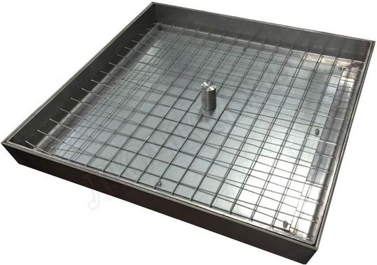 Напольный люк из нержавеющей стали AISI 430 400*400 Напольный люк из нержавеющей стали AISI 430 400*400