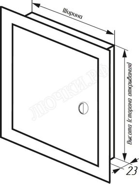 Люк сантехнический пластиковый с ручкой 100*100 Люк сантехнический пластиковый с ручкой 100*100