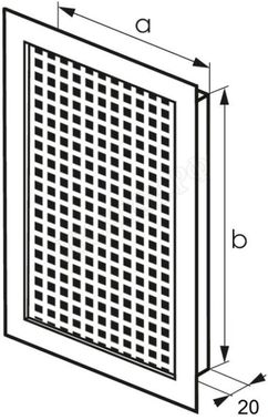Решетка металлическая с перфорацией 5*8 мм врезная 300*1000 Решетка металлическая с перфорацией 5*8 мм врезная 300*1000