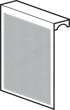 Радиаторный экран С перфорацией Кружок Металлический верх 890*610 Радиаторный экран С перфорацией Кружок Металлический верх 890*610