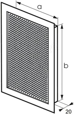 Решетка металлическая с перфорацией Кружок врезная 1000*950 Решетка металлическая с перфорацией Кружок врезная 1000*950