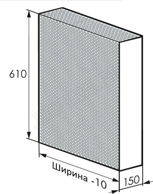 Радиаторный экран С перфорацией Кружок Металлический верх 890*610 Радиаторный экран С перфорацией Кружок Металлический верх 890*610