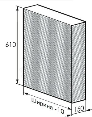 Радиаторный экран С перфорацией Кружок Металлический верх 890*610 Радиаторный экран С перфорацией Кружок Металлический верх 890*610