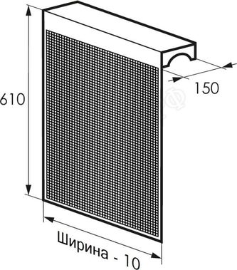 Радиаторный экран с перфорацией Квадрат 3x5 мм Радиаторный экран с перфорацией Квадрат 3x5 мм