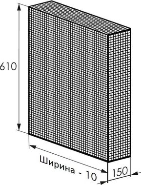 Радиаторный экран с перфорацией Квадрат 5x8 мм Радиаторный экран с перфорацией Квадрат 5x8 мм