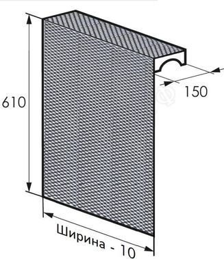 Радиаторный экран с перфорацией ПВС малая (2x3.5 мм) Радиаторный экран с перфорацией ПВС малая (2x3.5 мм)