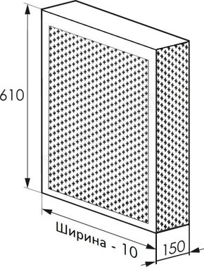 Радиаторный экран С перфорацией Цветок Металлический верх 990*610 Радиаторный экран С перфорацией Цветок Металлический верх 990*610