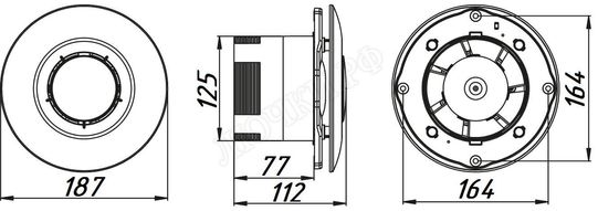 Вытяжной вентилятор потолочный Awenta Sateo Вытяжной вентилятор потолочный Awenta Sateo