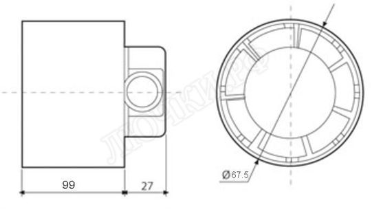 Канальный вентилятор TDM100 Канальный вентилятор TDM100