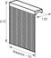 Радиаторный экран с перфорацией Квадрат 5x8 мм Радиаторный экран с перфорацией Квадрат 5x8 мм