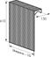 Радиаторный экран с перфорацией Квадрат 5x8 мм Радиаторный экран с перфорацией Квадрат 5x8 мм